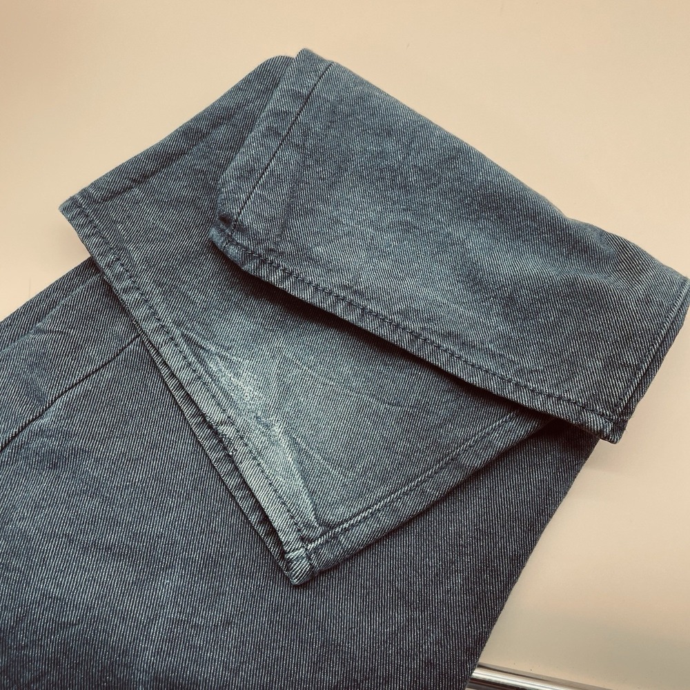 Levis 501 Jeans Size 40x30 (38 X 29) Gray Button Fly Straight Denim Pants - Picture 9 of 10
